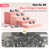 Adjustable Dumbbell Set, 4 in 1 Free Hand Weights for Women, Home Gym, 8.8 Lbs, Set of 2