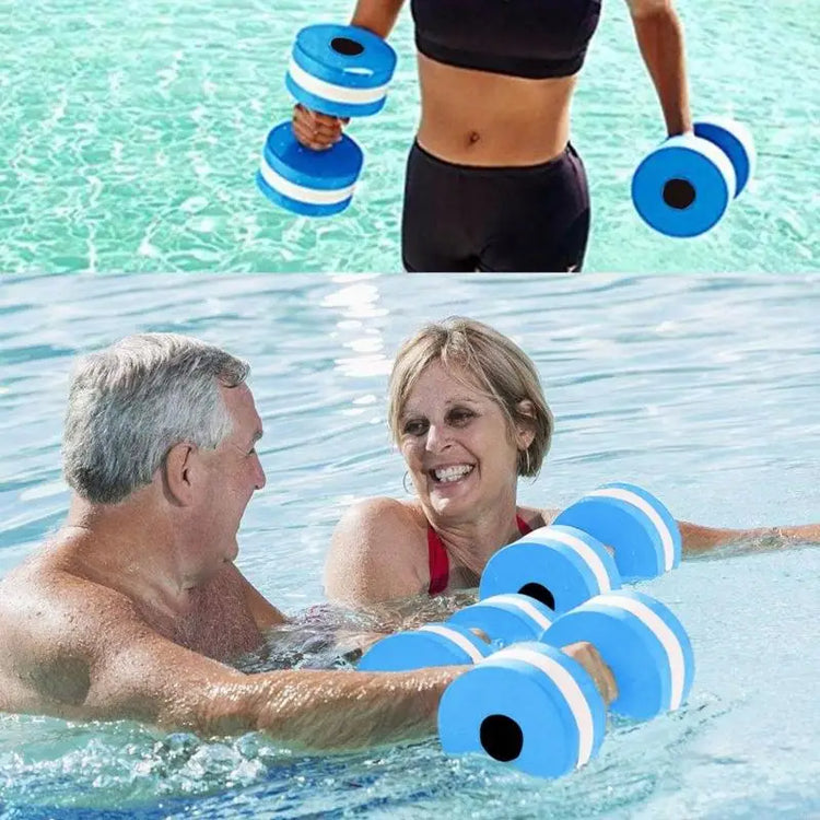 Aquatic Exercise Dumbbells Water Dumbbell Pool Resistance Aquatic Fitness Barbells Pool Weights Dumbbells for Adult
