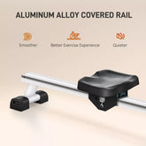 Soozier Foldable Rowing Machine, Water Row Machine with Wheels and LCD Monitor for Home Cardio Training