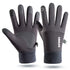 Black Winter Warm Full Fingers Waterproof Cycling Outdoor Sports Running Motorcycle Ski Touch Screen Fleece Gloves