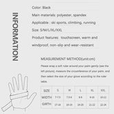 Black Winter Warm Full Fingers Waterproof Cycling Outdoor Sports Running Motorcycle Ski Touch Screen Fleece Gloves